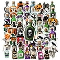 thumbnail image 1 of 35pcs-100pcs Spooky Halloween Stickers Gothic Skull Stickers Potion Stickers for Notebooks Laptops Suitcases, 1 of 9