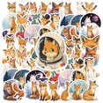thumbnail image 1 of 35pcs-50pcs Cartoon Fox Stickers Animal Kids Stickers Stationery PVC Stickers for Suitcases Laptops Fridge, 1 of 9