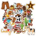 thumbnail image 1 of 35pcs-50pcs Cartoon Stickers Cowboy Stickers Animal Stickers Funny Decals for Laptops Suitcase Guitars, 1 of 9