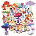 thumbnail image 1 of 35pcs-50pcs Cartoon Stickers Nature Kids Stickers Mushroom DIY Stickers for Laptops Suitcases Notebooks, 1 of 9