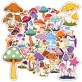 thumbnail image 1 of 35pcs-50pcs Cartoon Stickers Nature Kids Stickers Mushroom DIY Stickers for Laptops Suitcases Notebooks, 1 of 9