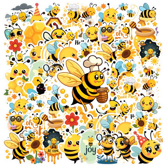 35pcs-50pcs Cartoon Stickers Stationery Stickers Cute Kids Stickers Animal Stickers for Laptops Phones Notebooks