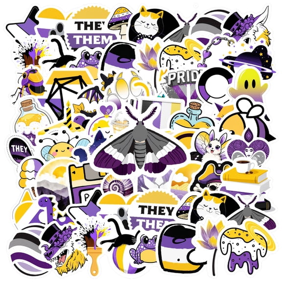 35pcs-50pcs Cartoon Stickers Stationery Stickers Pride Animal Kids Stickers for Laptop Phone Suitcase