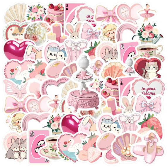 35pcs-50pcs Charming Stickers Stationery Stickers Elegant Kids Stickers ...