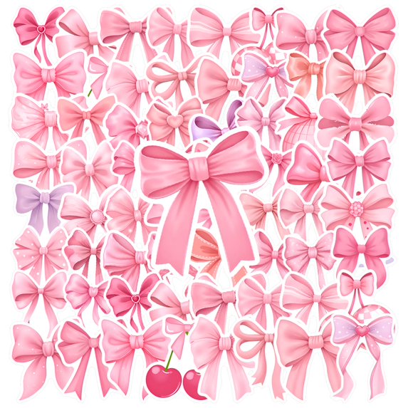 35pcs-50pcs Chic Stationery Stickers Cute Kids Stickers PVC DIY Stickers for Luggage Notebooks Phone