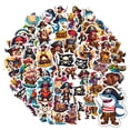 thumbnail image 1 of 35pcs-50pcs Colorful Kids Stickers Pirate Animal Stickers Skull Pack for Luggage Phone Laptop, 1 of 9