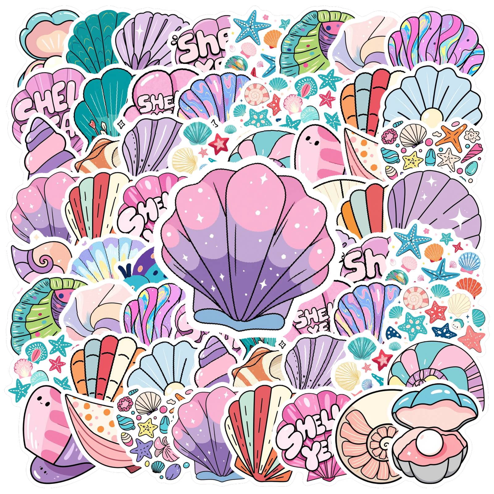 35pcs-50pcs Colorful Stationery Stickers Cartoon Kids Stickers PVC ...