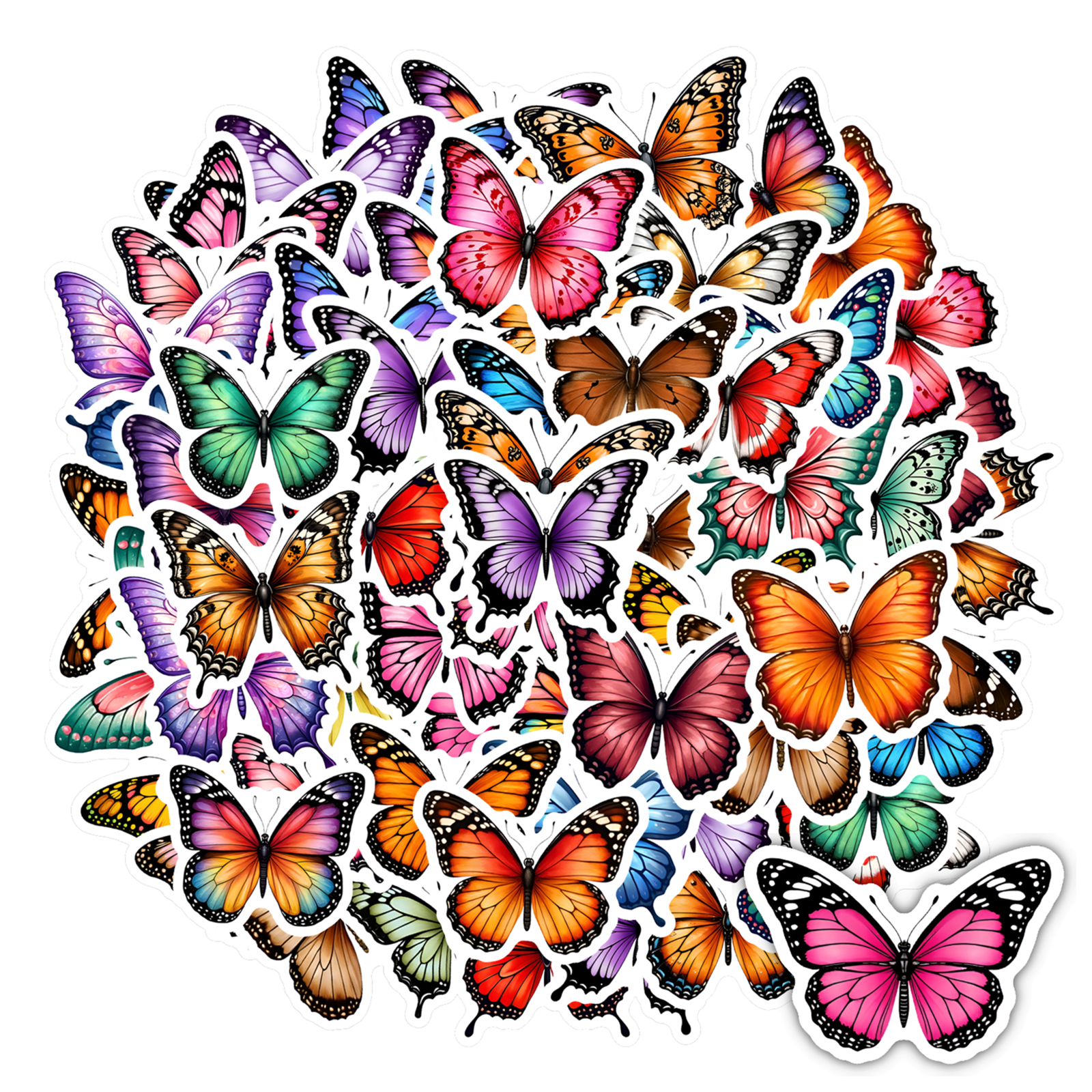 35pcs-50pcs Colorful Stickers Stationery Stickers PVC Stickers Kids ...