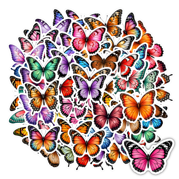 35pcs-50pcs Colorful Stickers Stationery Stickers PVC Stickers Kids Stickers Toy for Laptops Suitcase Guitar