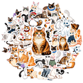 thumbnail image 1 of 35pcs-50pcs Cuddly Stickers Cats Adorable Stickers PVC Stickers for Laptops Notebooks Suitcases, 1 of 9