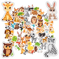 thumbnail image 1 of 35pcs-50pcs Cute Animal Stickers Animated Kids Stickers Decals for Laptop Phone, 1 of 9