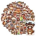 thumbnail image 1 of 35pcs-50pcs Cute Animal Stickers Cowboy Character Stickers PVC Stickers for Laptops Notebooks Suitcases, 1 of 9