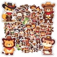 thumbnail image 1 of 35pcs-50pcs Cute Animal Stickers Cowboy Character Stickers PVC Stickers for Laptops Notebooks Suitcases, 1 of 9