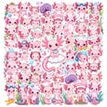 thumbnail image 1 of 35pcs-50pcs Cute Axolotl Sticker Pack Pink Cartoon Stickers for Laptops Suitcase Phone, 1 of 9