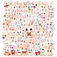 thumbnail image 1 of 35pcs-50pcs Cute Bunny Stationery Stickers Adorable Animal Decals PVC Rabbit Stickers for Luggage Suitcase Laptop, 1 of 9