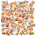 thumbnail image 1 of 35pcs-50pcs Cute Fox Stickers Animal Stationery Stickers Funny Kids Stickers for Laptops Notebooks Suitcases, 1 of 9