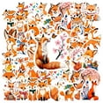 thumbnail image 1 of 35pcs-50pcs Cute Fox Stickers Animal Stationery Stickers Funny Kids Stickers for Laptops Notebooks Suitcases, 1 of 9