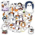 thumbnail image 1 of 35pcs-50pcs Cute Ghost Stickers Halloween Stickers Ghost Cartoon Decals for Laptops Suitcase Notebooks, 1 of 9