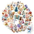 thumbnail image 1 of 35pcs-50pcs Cute Musical Stickers Animal Band Stickers Cartoon Instrument Stickers for Laptops Notebooks Suitcases, 1 of 9
