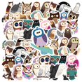 thumbnail image 1 of 35pcs-50pcs Cute Owl Stickers Cartoon Animal Decals Nature Animal Stickers for Phones Laptops Suitcase, 1 of 9