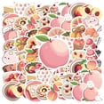 thumbnail image 1 of 35pcs-50pcs Cute Peach Stickers Fruit Kids Stickers Cartoon Decals for Laptops Suitcases Phones, 1 of 9