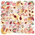 thumbnail image 1 of 35pcs-50pcs Cute Peach Stickers Fruit Kids Stickers Cartoon Decals for Laptops Suitcases Phones, 1 of 9