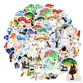 thumbnail image 1 of 35pcs-50pcs Cute Sticker Pack Halloween Stickers Mushroom Stickers Ghost Stickers Jellyfish Stickers for Laptops Notebooks Suitcases, 1 of 9