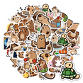 thumbnail image 1 of 35pcs-50pcs Cute Stickers Bear Stickers Funny Stickers Animal Stickers for Laptops Notebooks Suitcases, 1 of 9