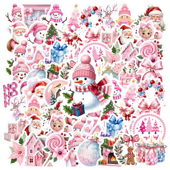 35pcs-50pcs Cute Stickers Christmas Stickers Winter Stickers Gift Stickers for Laptops Notebooks Suitcases
