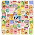thumbnail image 1 of 35pcs-50pcs Cute Stickers Food Carton Stickers Snack Stickers for Laptops Notebooks Suitcases, 1 of 9