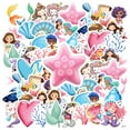 thumbnail image 1 of 35pcs-50pcs Cute Stickers Mermaid Stickers Colorful Stationery Stickers for Laptops Suitcase Phone, 1 of 9