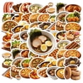 thumbnail image 1 of 35pcs-50pcs Delicious Stickers Food Stationery Stickers Stickers Kids Stickers for Luggage Suitcase Fridge, 1 of 9