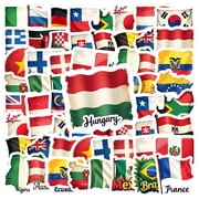 35pcs-50pcs Educational Stationery Stickers World Kids Stickers Waterproof Graffiti for Luggage Suitcase Phone