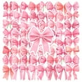 thumbnail image 1 of 35pcs-50pcs Elegant Bow Stickers Pink Ribbon Kids Stickers DIY Stickers for Laptops Phones Suitcases, 1 of 9