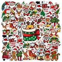 35pcs-50pcs Festive Stickers Kids Stickers Christmas Stickers Sticker Pack DIY Stickers for Luggage Notebook Car Sticker