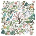 thumbnail image 1 of 35pcs-50pcs Floral Stickers Nature Stationery Stickers Decals Mountain Stickers Trees Stickers for Laptops Phone Luggage, 1 of 9