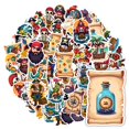 thumbnail image 1 of 35pcs-50pcs Funny Pirate Stickers Nautical Kids Stickers Pirate Adventure Stickers for Laptops Suitcases Notebooks, 1 of 9