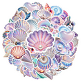 thumbnail image 1 of 35pcs-50pcs Iridescent Stickers Pack Seashell Sticker Marine Stickers Set Nautical Kids Stickers Toy DIY Stickers for Laptops Suitcase, 1 of 9