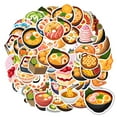 thumbnail image 1 of 35pcs-50pcs Japanese Food Stickers Cute Sushi Stickers Ramen Stickers for Laptops Guitars Fridge, 1 of 9