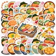 thumbnail image 1 of 35pcs-50pcs Japanese Food Stickers Cute Sushi Stickers Ramen Stickers for Laptops Guitars Fridge, 1 of 9