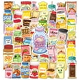 thumbnail image 1 of 35pcs-50pcs Kawaii Stickers Cute Food Stationery Stickers Cartoon DIY Stickers for Phone Luggage Laptop, 1 of 9