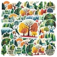 thumbnail image 1 of 35pcs-50pcs Nature Stickers Forest Adhesive Wildlife Decals Trees for Laptops Suitcase Phone, 1 of 9
