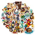 thumbnail image 1 of 35pcs-50pcs Pirate Adventure Stickers Stationery Stickers Nautical Kids Stickers Funny Graffiti Decals for Luggage Suitcase Laptop, 1 of 9
