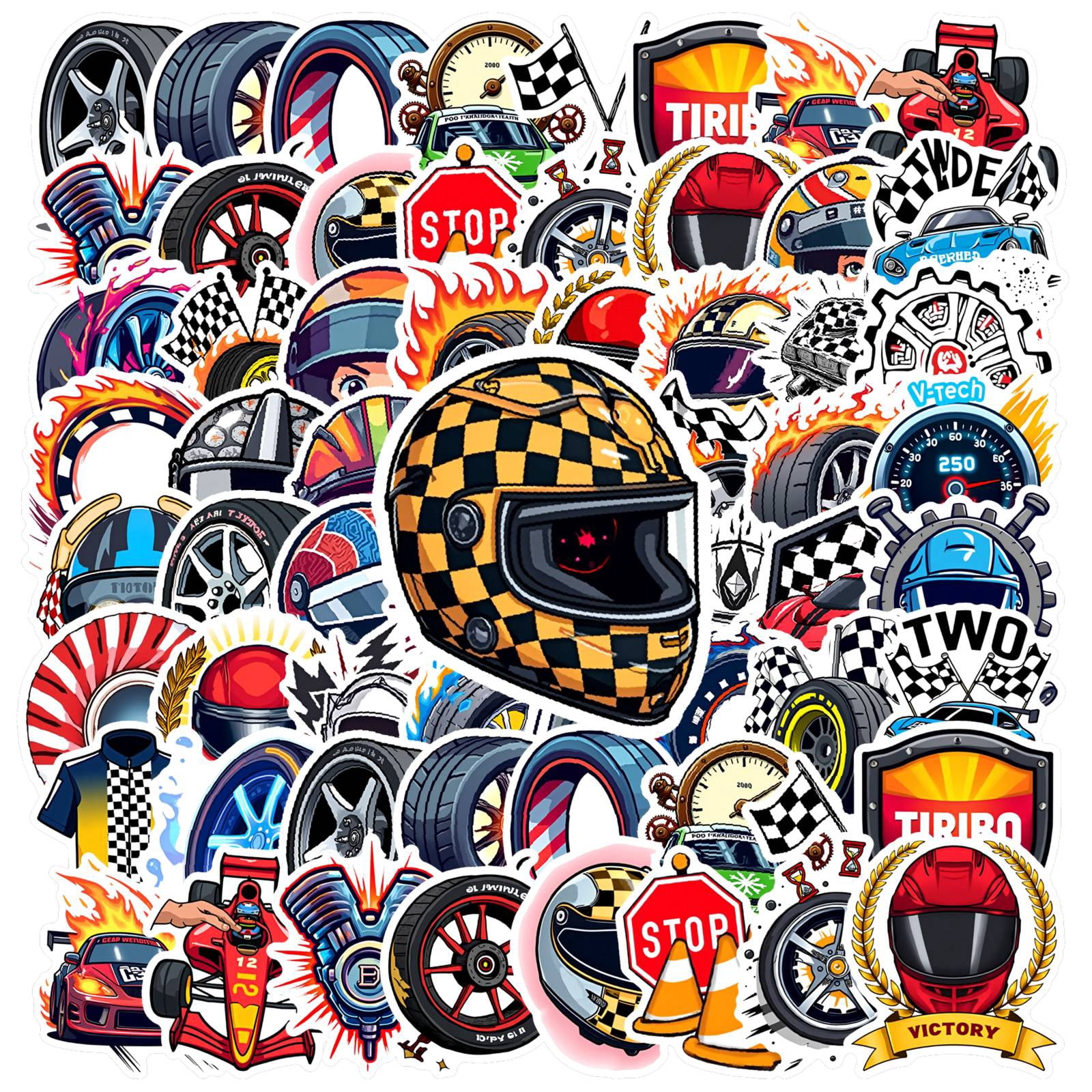 Sticker Racing Home 35pcs-50pcs Racing Stickers Sporty Decals Wheel Graffiti Race Equipment ...