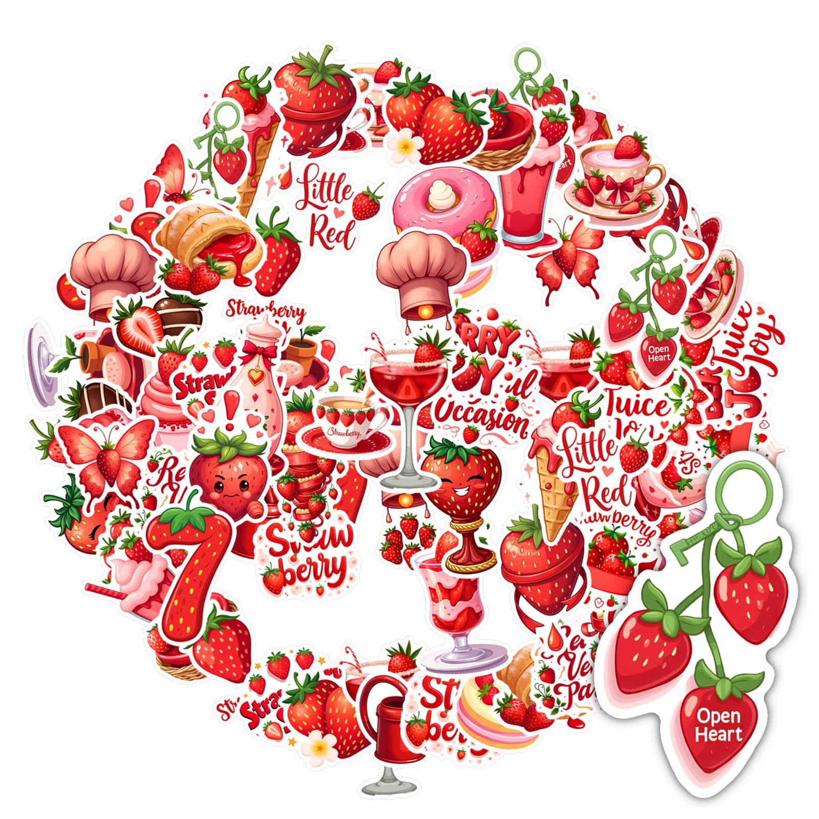 35pcs-50pcs Red Stickers Stationery Stickers Sweet Kids Stickers Funny ...