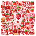 thumbnail image 1 of 35pcs-50pcs Red Stickers Stationery Stickers Sweet Kids Stickers Funny DIY Stickers for Laptops Suitcases, 1 of 9