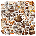 thumbnail image 1 of 35pcs-50pcs Retro Stickers Coffee Theme Bakery Decor for Laptops Notebooks Suitcases, 1 of 9