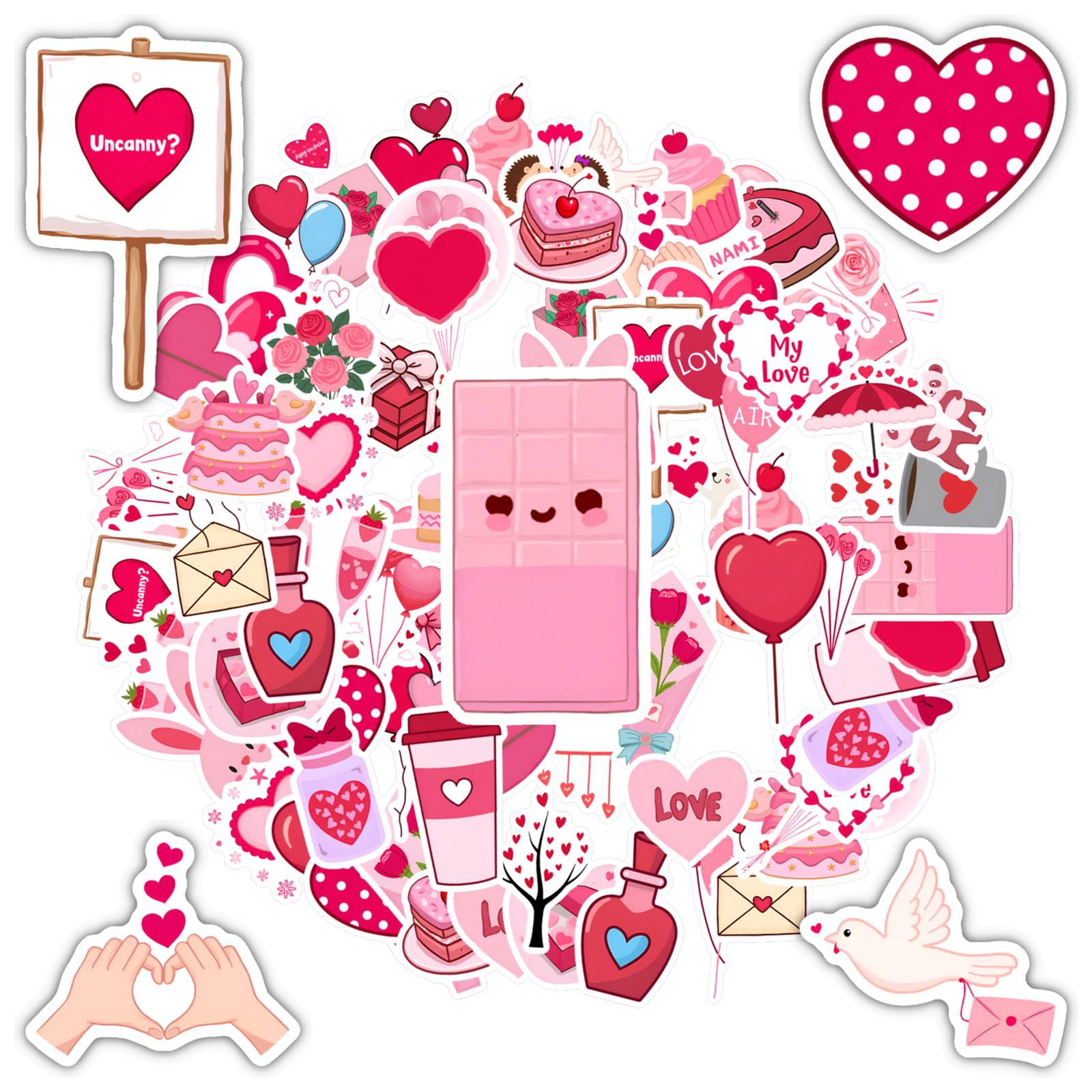 Rematic Sticker 35pcs-50pcs Romantic Stationery Sticker Lovely Teacher Reward Stickers ...