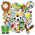thumbnail image 1 of 35pcs-50pcs Sports Stickers Kids Stickers Sports Pack DIY Stickers for Luggage Laptop Guitar, 1 of 9