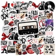 thumbnail image 1 of 35pcs-50pcs Urban Stickers Vinyl Culture Stickers Retro Fashion Decals for Laptops Suitcases Guitars, 1 of 9